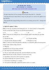 Đề thi học kì 2 Sinh 10 Cánh diều - Đề số 3